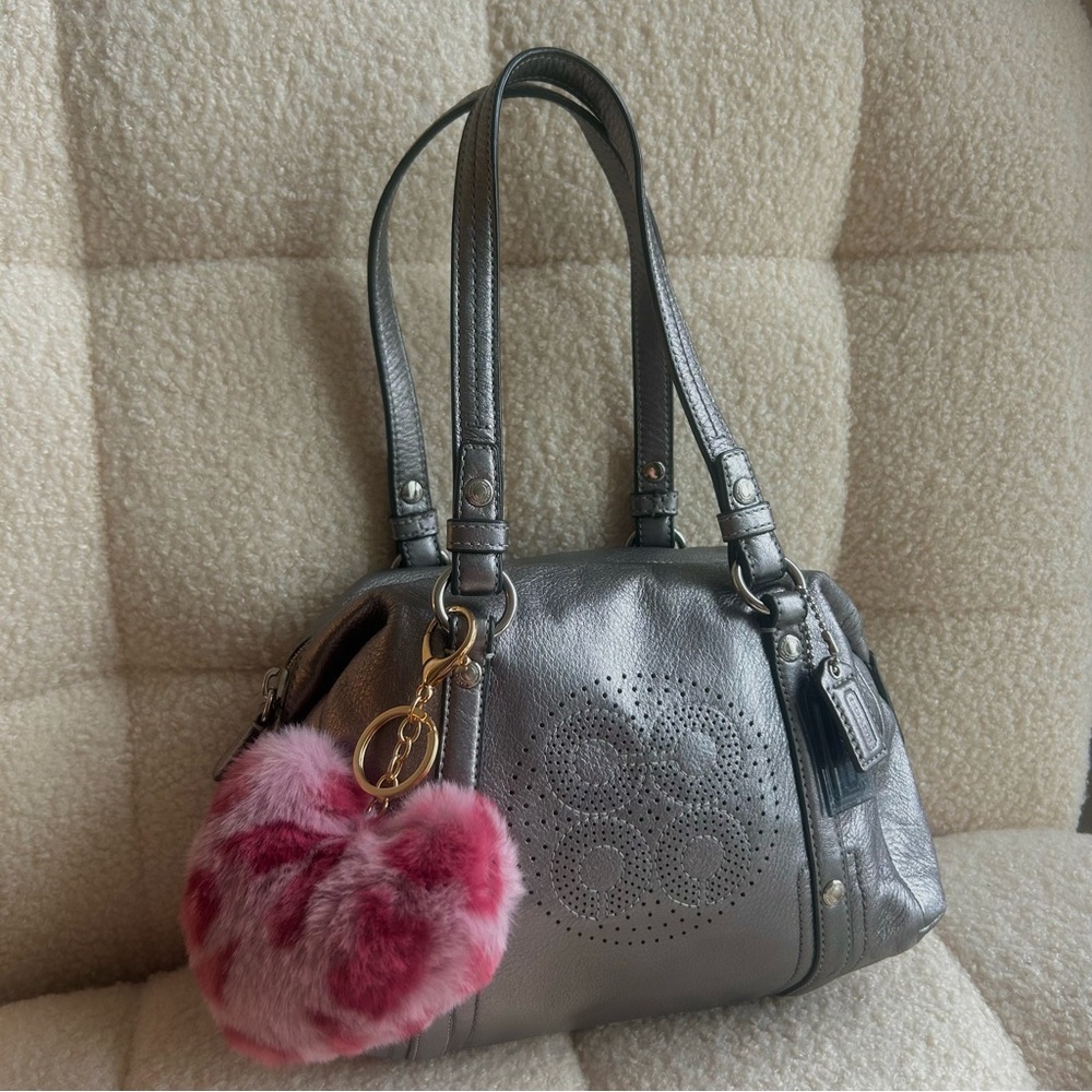 Rare 2000's Coach Metallic Leather Mini Bag
